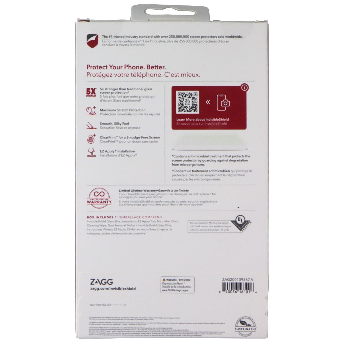 ZAGG InvisibleShield (Glass Elite) Screen Protector for Google Pixel 6a - Clear Cell Phone - Screen Protectors Zagg - Simple Cell Bulk Wholesale Pricing - USA Seller