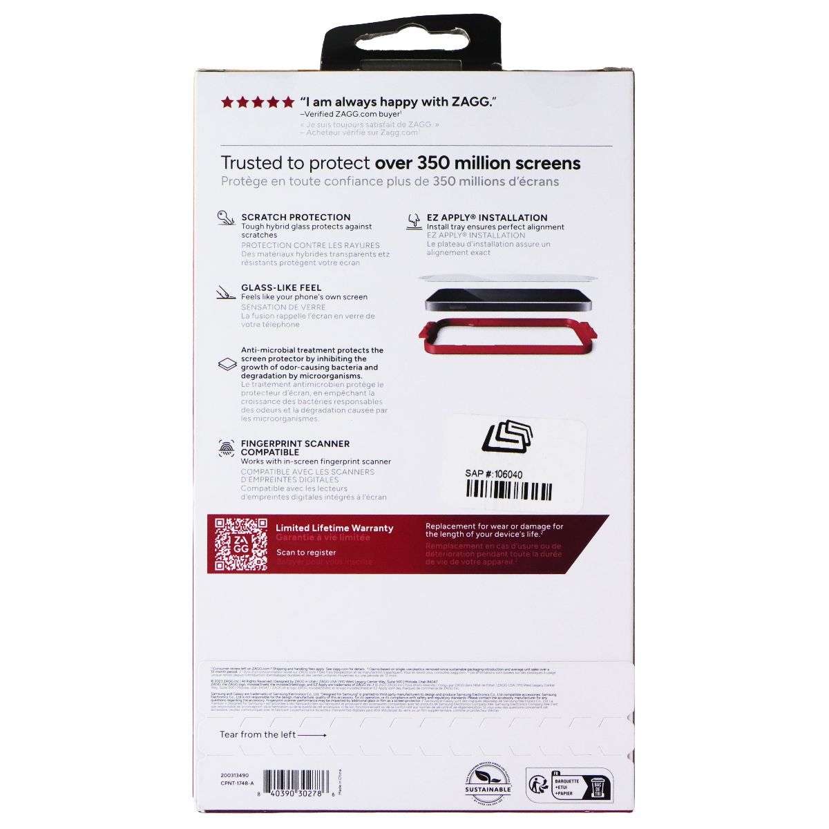ZAGG Fusion Protect - Flexible Hybrid Screen Protector for Samsung Galaxy (S24+) Cell Phone - Screen Protectors Zagg - Simple Cell Bulk Wholesale Pricing - USA Seller