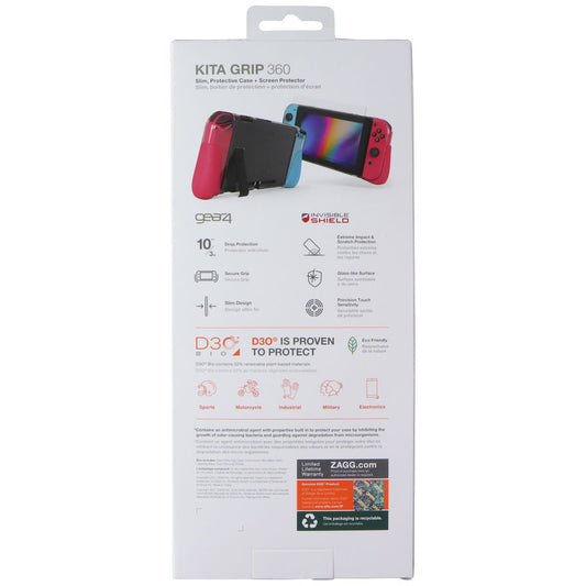 ZAGG Gear4 Kita Grip 360 Slim Case & Screen Protector for Nintendo Switch Gaming/Console - Cases, Covers & Bags Zagg - Simple Cell Bulk Wholesale Pricing - USA Seller