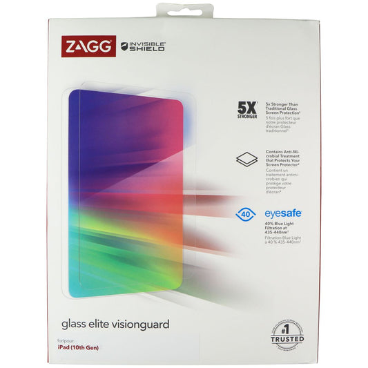 ZAGG InvisibleShield Glass Elite Visionguard Screen Protector for iPad 10th Gen Cell Phone - Screen Protectors Zagg    - Simple Cell Bulk Wholesale Pricing - USA Seller