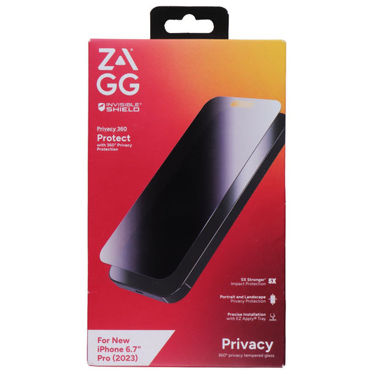 ZAGG Invisible Shield Privacy 360 Protect Screen Protector for iPhone 15 Pro Max Cell Phone - Screen Protectors Zagg    - Simple Cell Bulk Wholesale Pricing - USA Seller