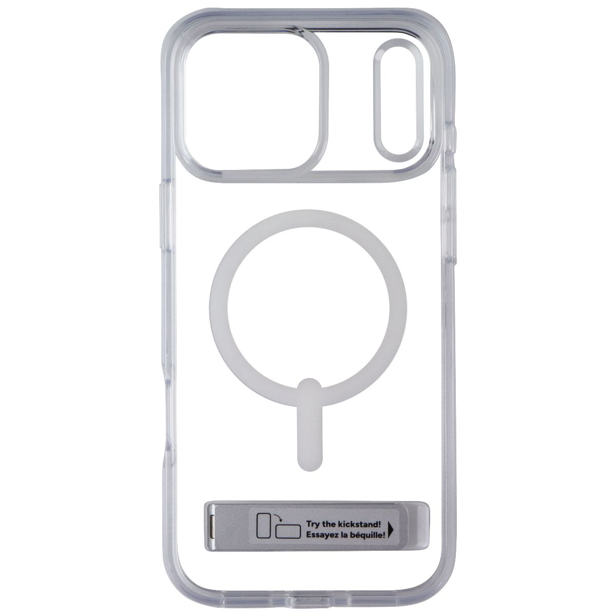 ZAGG Crystal Palace Kickstand Case for MagSafe for iPhone 17 Pro Max - Clear