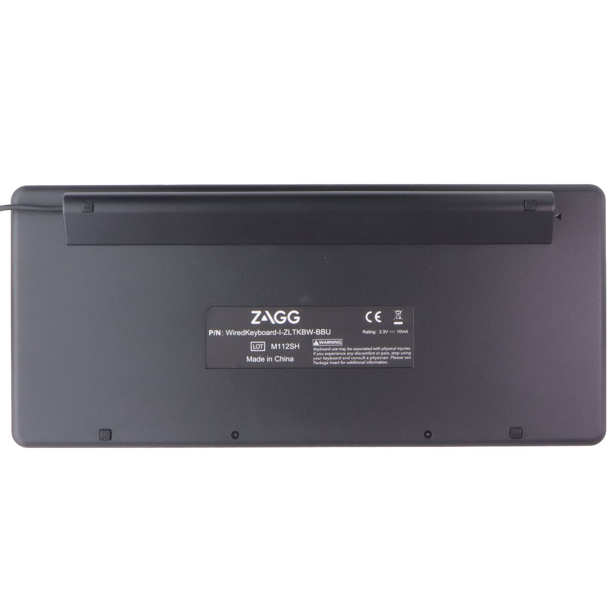 ZAGG Full-Size Wired MFi International Keyboard for iPad/iPod & iPhones - Black Keyboards/Mice - Keyboards & Keypads Zagg - Simple Cell Bulk Wholesale Pricing - USA Seller