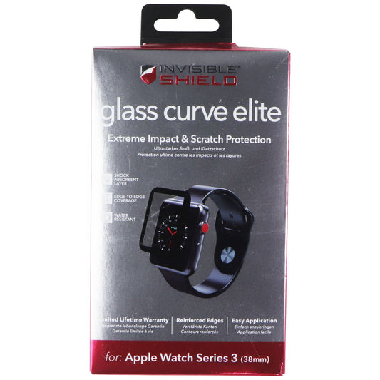 ZAGG Glass Curve Elite Screen Protector for Apple Watch Series 3 (38mm) Smart Watch Accessories - Screen Protectors Zagg - Simple Cell Bulk Wholesale Pricing - USA Seller