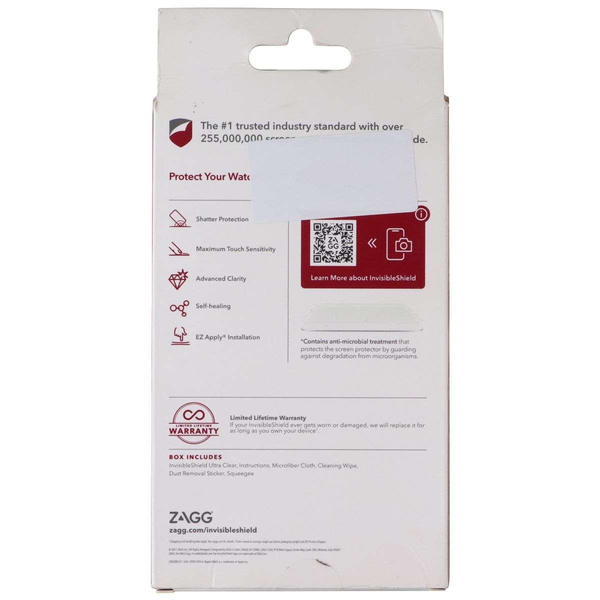 ZAGG Ultra Clear Series Screen Protector for Apple Watch 2021 (44mm) & More