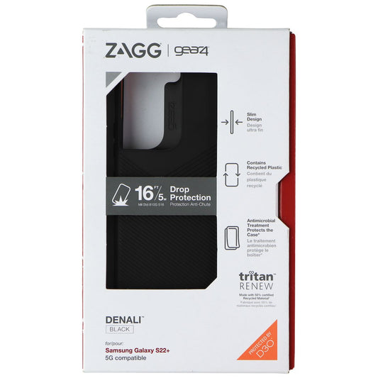 ZAGG Gear4 Denali Series Case for Samsung Galaxy S22+ (Plus) - Black Cell Phone - Cases, Covers & Skins Zagg    - Simple Cell Bulk Wholesale Pricing - USA Seller