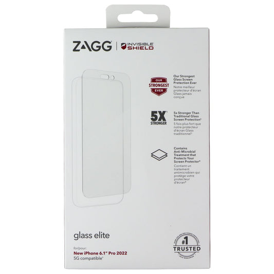 ZAGG InvisibleShield Glass Elite Screen Protector for iPhone 14 Pro - Clear Cell Phone - Screen Protectors Zagg - Simple Cell Bulk Wholesale Pricing - USA Seller