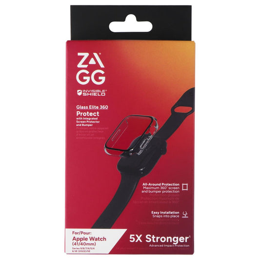 ZAGG Glass Elite 360 Screen Protector & Bumper for Apple Watch 41/40mm Smart Watch Accessories - Screen Protectors Zagg - Simple Cell Bulk Wholesale Pricing - USA Seller