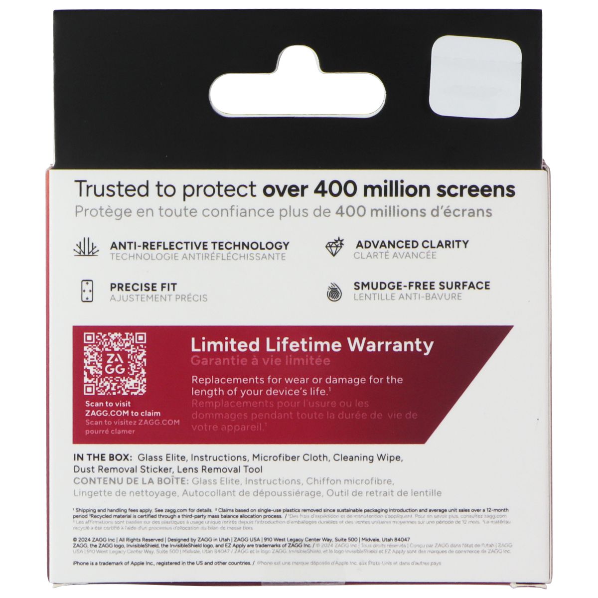 ZAGG Tempered Glass Camera Lens Protection for iPhone 16 and iPhone 16 Plus Cell Phone - Screen Protectors Zagg - Simple Cell Bulk Wholesale Pricing - USA Seller