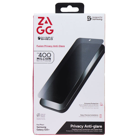 ZAGG Fusion Privacy Anti-Glare Series Screen Protector for Galaxy S25+ Cell Phone - Screen Protectors Zagg - Simple Cell Bulk Wholesale Pricing - USA Seller