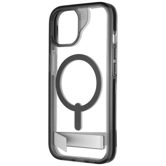 Zagg Santa Cruz Snap Case with Kickstand for iPhone 15/14/13 - Black/Clear Cell Phone - Cases, Covers & Skins Zagg - Simple Cell Bulk Wholesale Pricing - USA Seller