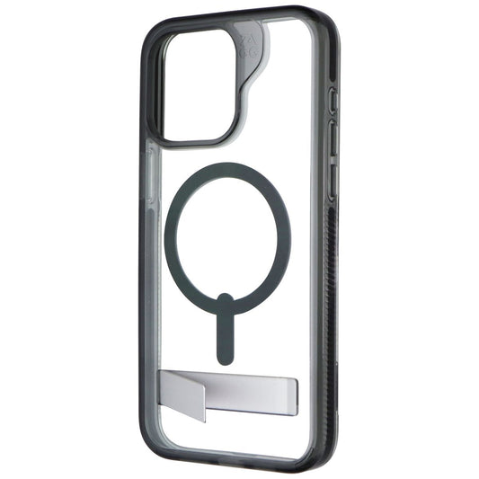 ZAGG Santa Cruz Snap with Kickstand Case for iPhone 15 Pro Max - Clear/Black Cell Phone - Cases, Covers & Skins Zagg - Simple Cell Bulk Wholesale Pricing - USA Seller
