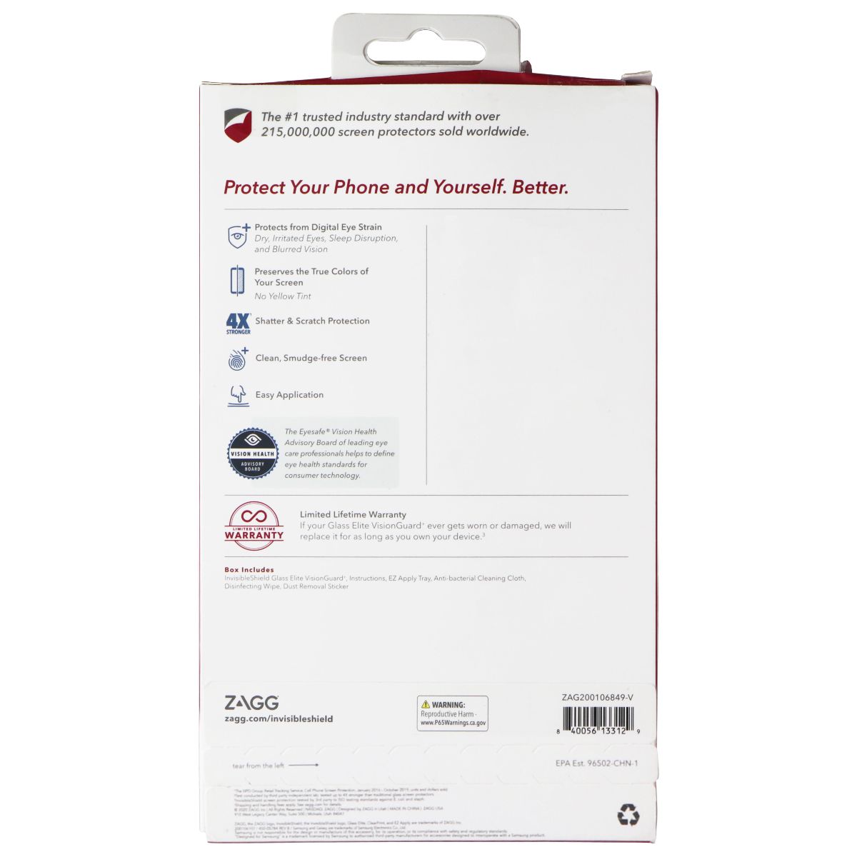 ZAGG (Glass Elite VisionGuard+) Screen Protector for Google Pixel 4a (5G) UW Cell Phone - Screen Protectors Zagg - Simple Cell Bulk Wholesale Pricing - USA Seller