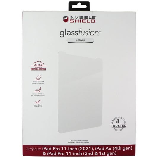 ZAGG InvisibleShield GlassFusion+ Canvas Protector for iPad Pro 11 (2021)/Air 4 iPad/Tablet Accessories - Screen Protectors Zagg - Simple Cell Bulk Wholesale Pricing - USA Seller