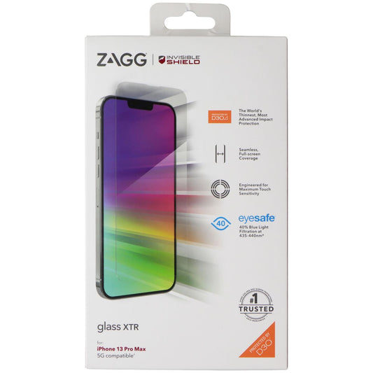 ZAGG Invisible Shield (Glass XTR) Screen Protector for iPhone 13 Pro Max - Clear Cell Phone - Screen Protectors Zagg    - Simple Cell Bulk Wholesale Pricing - USA Seller