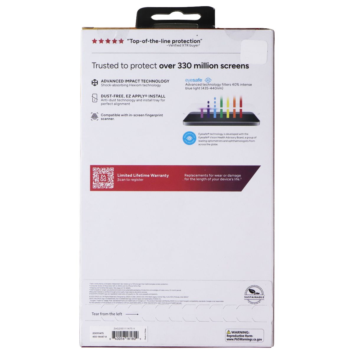 ZAGG InvisibleShield XTR3 Protect Screen Protector for Google Pixel 8 Pro Cell Phone - Screen Protectors Zagg - Simple Cell Bulk Wholesale Pricing - USA Seller