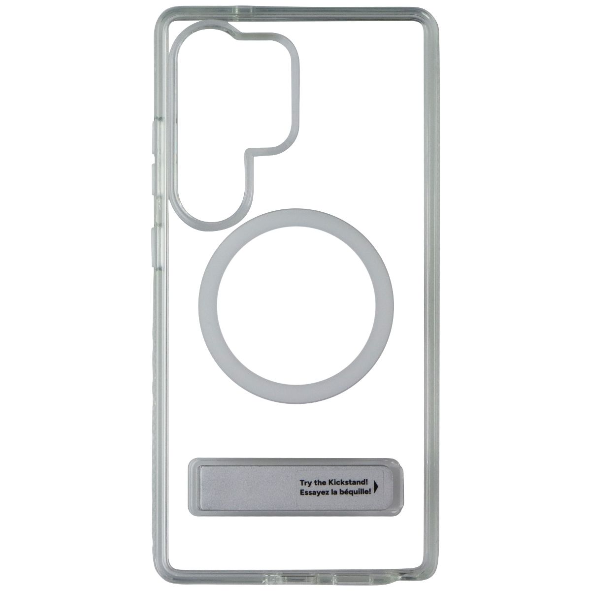 ZAGG Crystal Palace Snap Case w/ Kickstand for Samsung Galaxy S25 Ultra - Clear Cell Phone - Cases, Covers & Skins Zagg - Simple Cell Bulk Wholesale Pricing - USA Seller