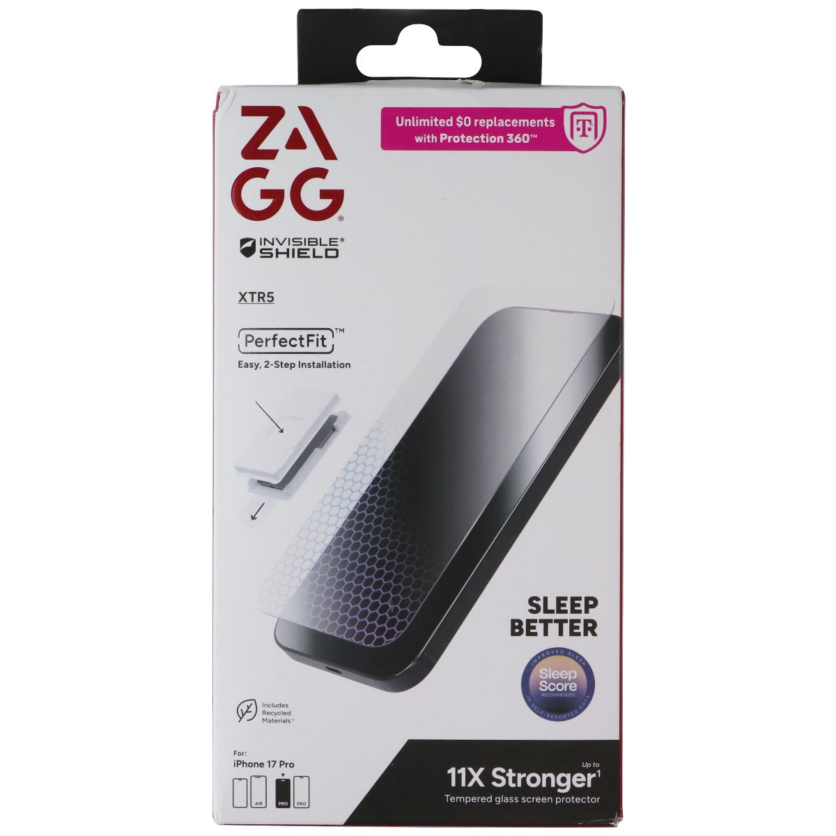 ZAGG XTR5 Tempered Glass Screen Protector for Apple iPhone 17 Pro