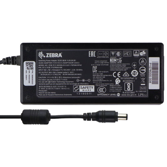 Zebra 24V/2.5A 60W Switching Power Adapter (FSP060-RPAC) - Black Multipurpose Batteries & Power - Multipurpose AC to DC Adapters Zebra - Simple Cell Bulk Wholesale Pricing - USA Seller