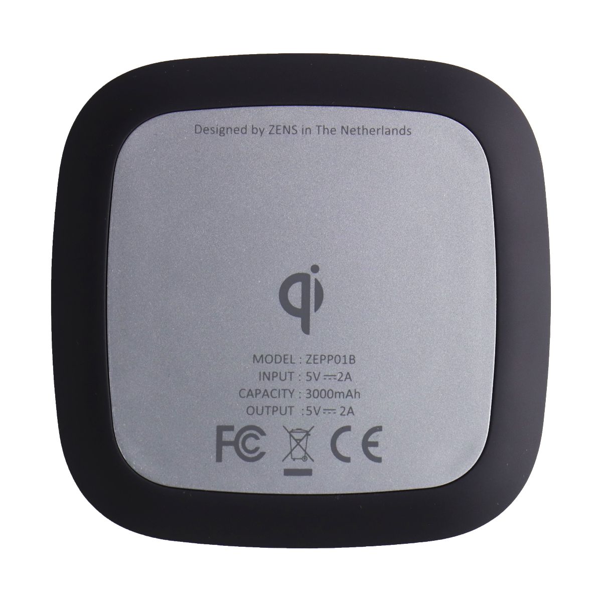 ZENS (3000mAh) Wirelessly Rechargeable Portable Power Pack - Black (ZEPP01B)