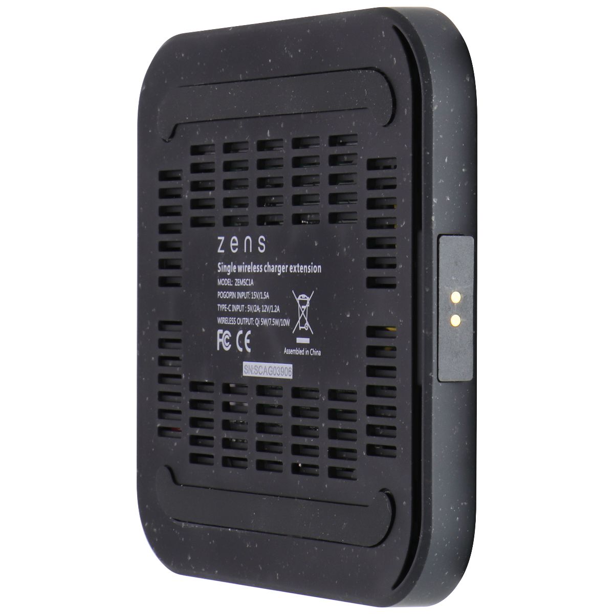 Zens Modular Series Single Wireless Charger Extension 10W - Black Cell Phone - Chargers & Cradles ZENS - Simple Cell Bulk Wholesale Pricing - USA Seller