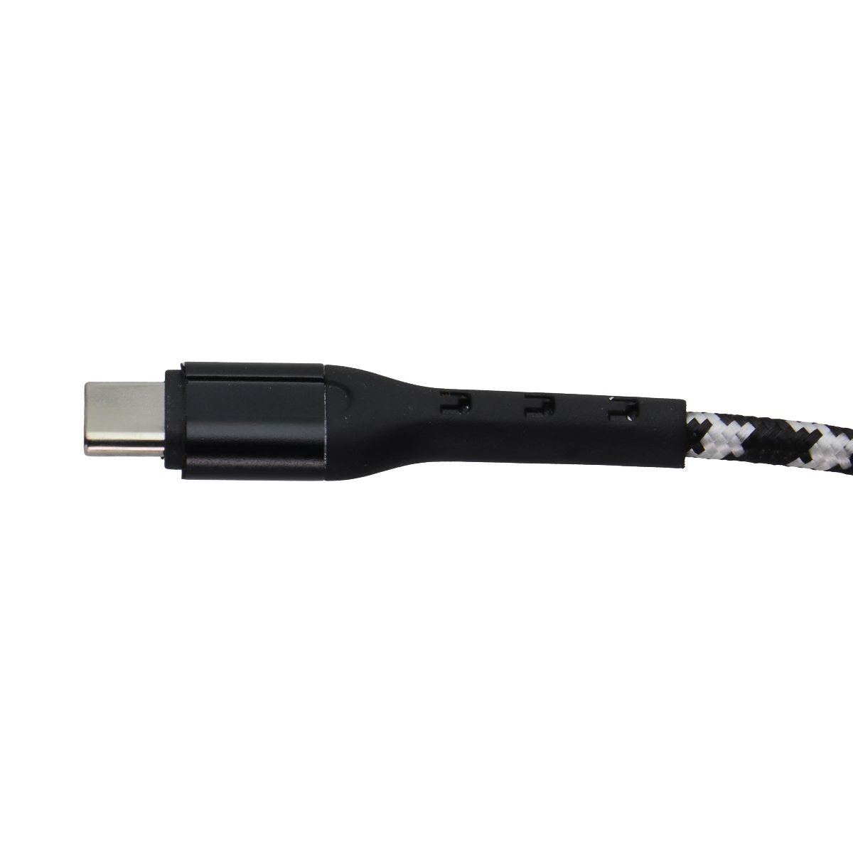 ZGear 10ft USB-A to USB-C Braided Sync & Charge Cable - Black/Silver Cell Phone - Cables & Adapters ZGEAR - Simple Cell Bulk Wholesale Pricing - USA Seller