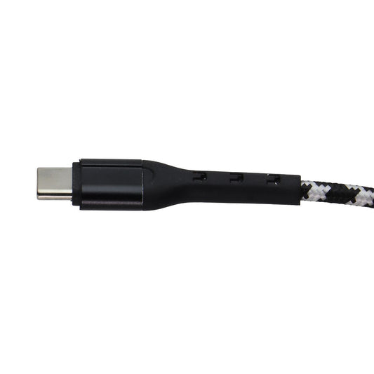 ZGear 10ft USB-A to USB-C Braided Sync & Charge Cable - Black/Silver Cell Phone - Cables & Adapters ZGEAR - Simple Cell Bulk Wholesale Pricing - USA Seller