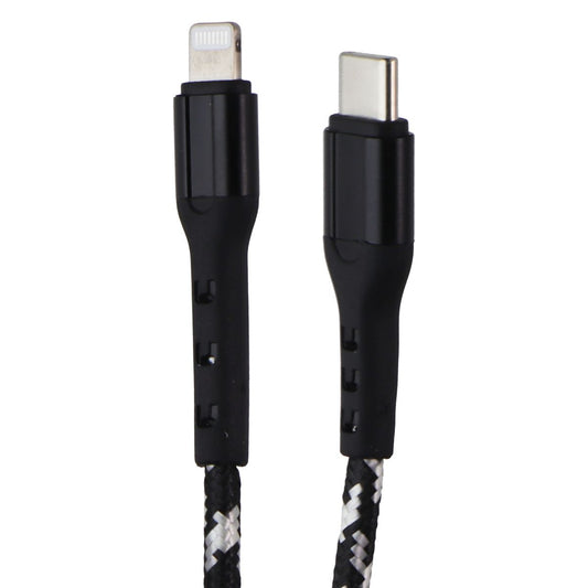 ZGEAR 10FT USB-C to Lightning 8-pin Braided Cable - Black / Silver Cell Phone - Cables & Adapters ZGEAR - Simple Cell Bulk Wholesale Pricing - USA Seller
