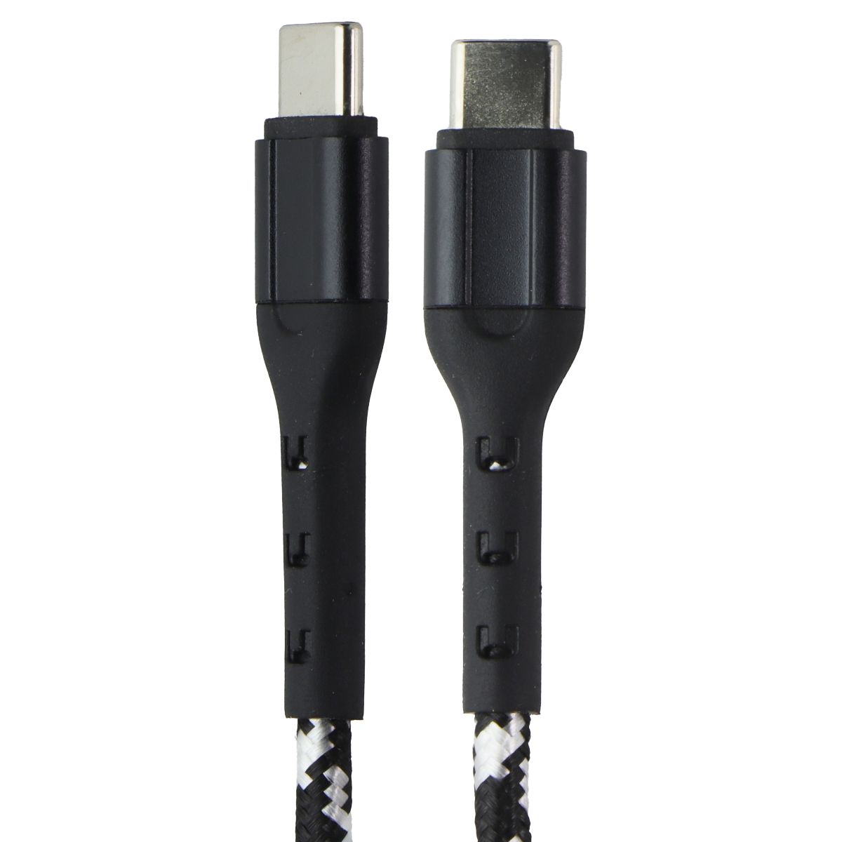ZGEAR 10FT USB-C to USB-C Braided Cable - Black / Silver Cell Phone - Cables & Adapters ZGEAR - Simple Cell Bulk Wholesale Pricing - USA Seller