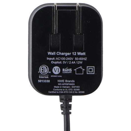 ZGEAR (12W) 8-Pin Lightning Wall Charger - Black (WC-APP8PNM2A) Cell Phone - Chargers & Cradles ZGEAR - Simple Cell Bulk Wholesale Pricing - USA Seller