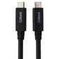 ZipKord (3-ft) USB-C to USB-C Sync & Charge Cable - Black Cell Phone - Cables & Adapters ZipKord - Simple Cell Bulk Wholesale Pricing - USA Seller