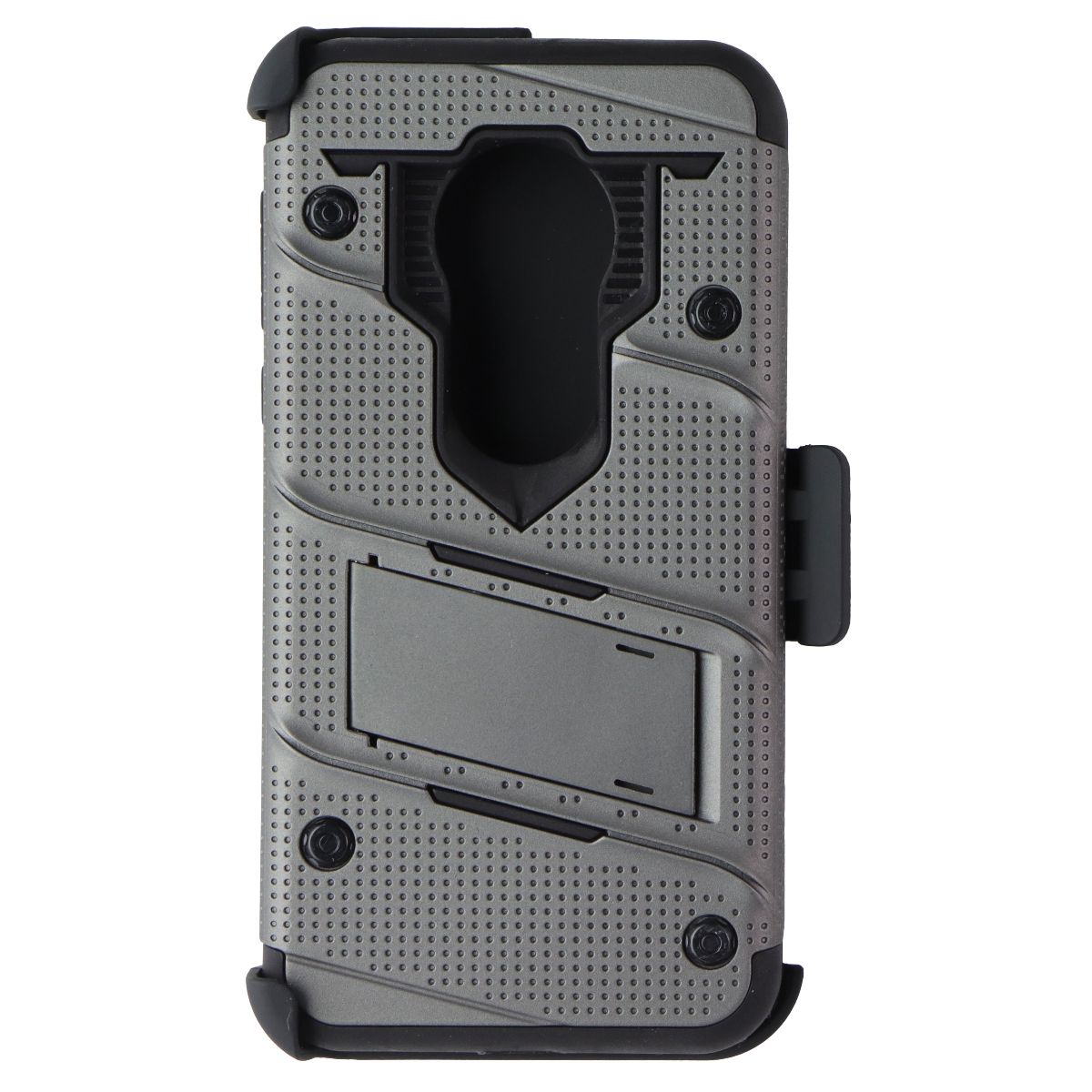 ZIZO Bolt Series Case and Holster for Motorola Moto G7 Play - Gray/Black Cell Phone - Cases, Covers & Skins Zizo - Simple Cell Bulk Wholesale Pricing - USA Seller