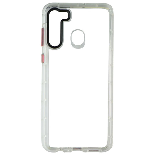 Zizo Surge Series Case with Customizable Buttons for Samsung Galaxy A21 - Clear
