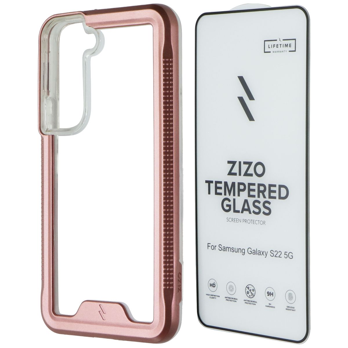 ZIZO Ion Series Case and Screen Protector for Samsung Galaxy S22 (5G) - Rose