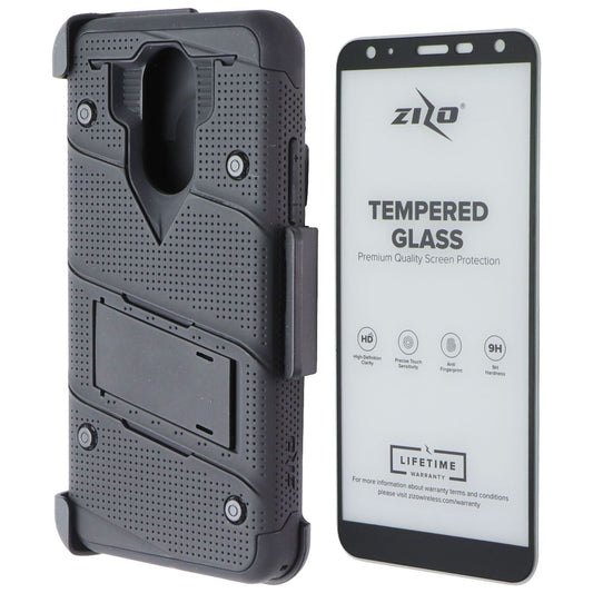 ZIZO Bolt Series Case / Screen / Holster for LG Harmony 3/K40/Solo - Black Cell Phone - Cases, Covers & Skins Zizo - Simple Cell Bulk Wholesale Pricing - USA Seller