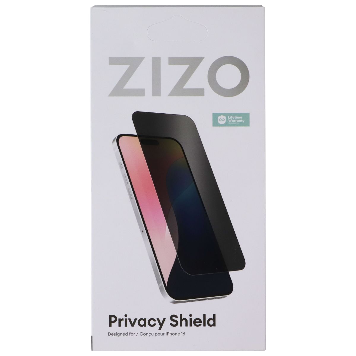 ZIZO PRIVACY Shield Tempered Glass for iPhone 16 Smartphones Cell Phone - Screen Protectors Zizo - Simple Cell Bulk Wholesale Pricing - USA Seller