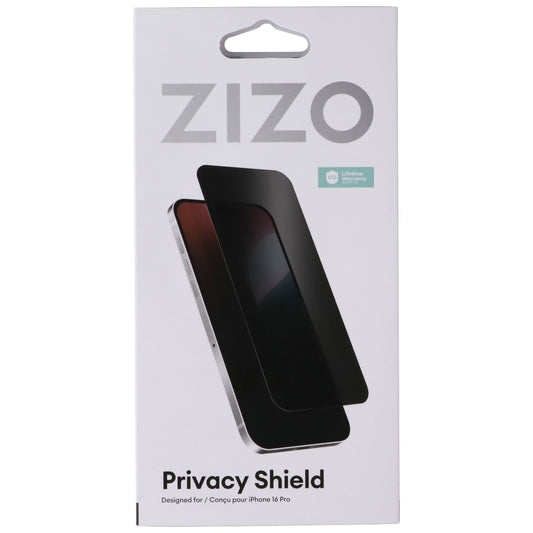 ZIZO Privacy Shield Tempered Glass Screen Protector for Apple iPhone 16 Pro Cell Phone - Screen Protectors Zizo - Simple Cell Bulk Wholesale Pricing - USA Seller