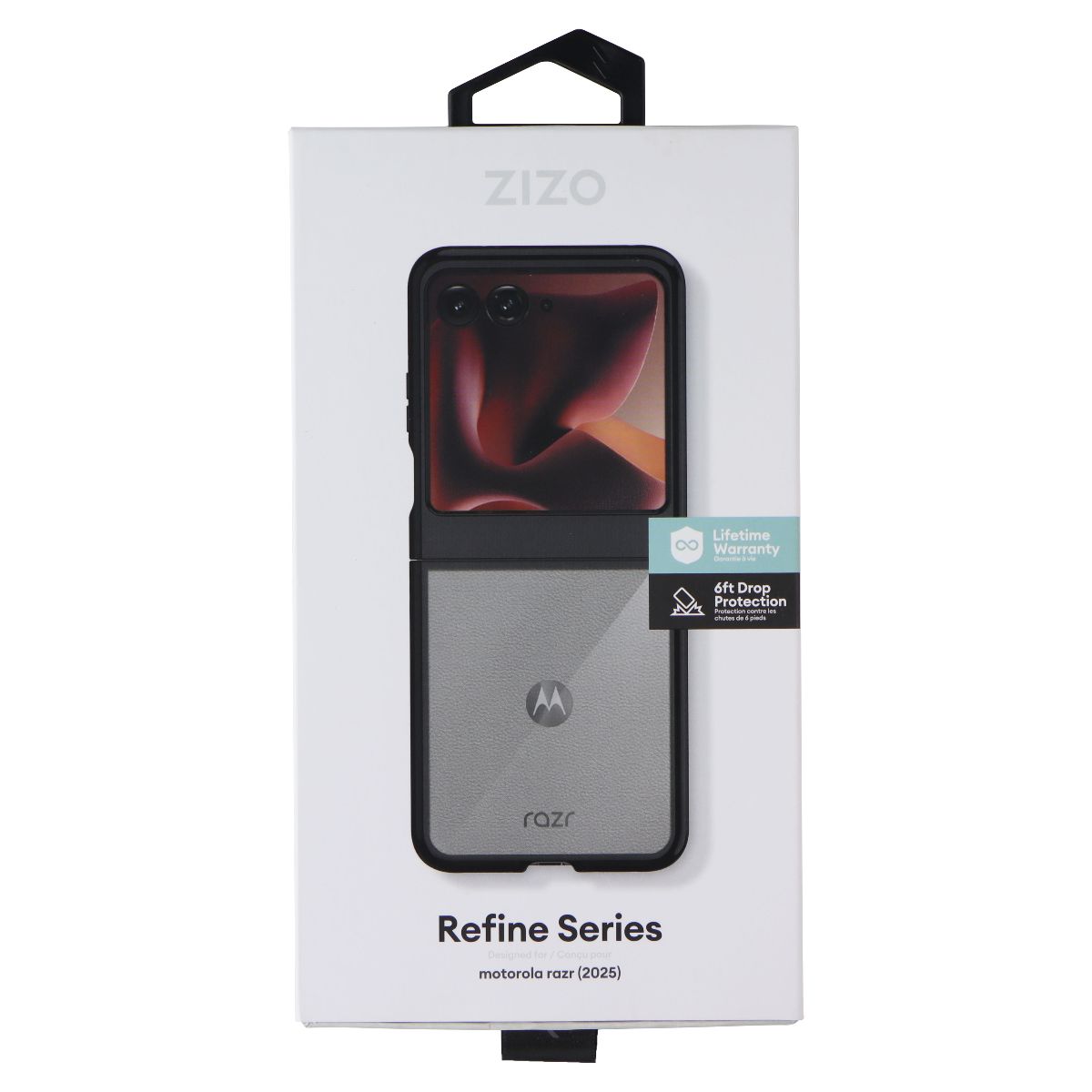 Zizo Refine Series Case for Motorola Razr (2025) - Black/Clear Cell Phone - Cases, Covers & Skins Zizo - Simple Cell Bulk Wholesale Pricing - USA Seller