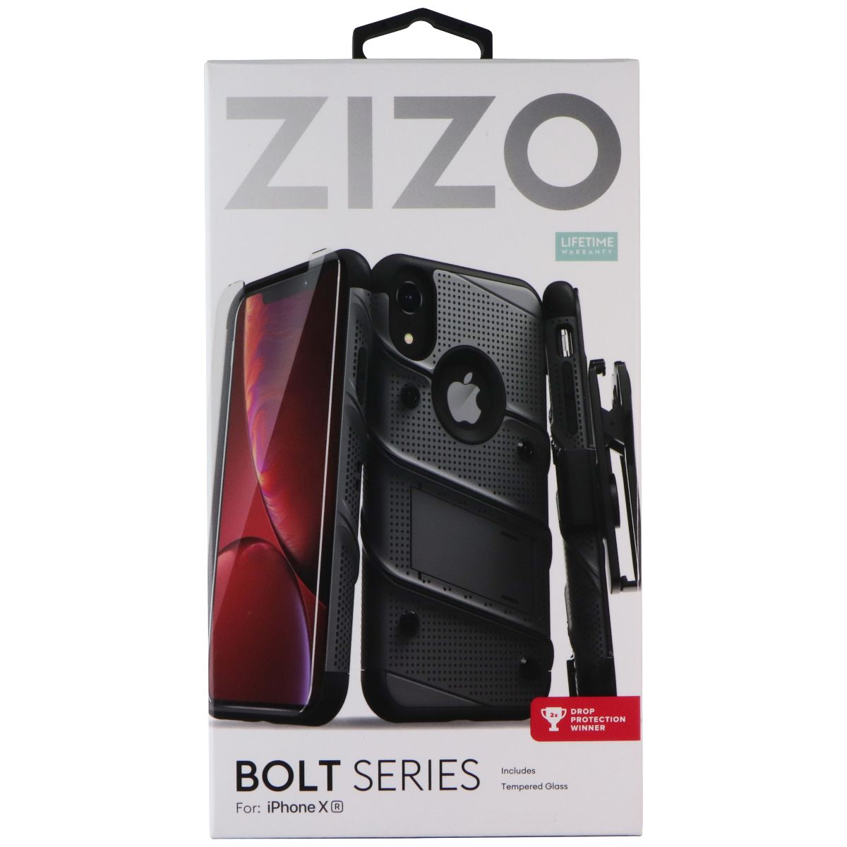 ZIZO Bolt Series Rugged (Case / Screen / Holster) for Apple iPhone XR - Gunmetal Cell Phone - Cases, Covers & Skins Zizo - Simple Cell Bulk Wholesale Pricing - USA Seller