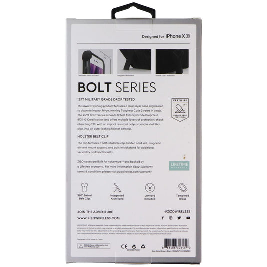 ZIZO Bolt Series Rugged (Case / Screen / Holster) for Apple iPhone XR - Gunmetal