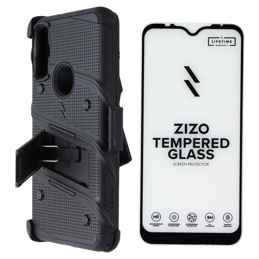 Zizo Bolt Series Case and Holster for Motorola Moto E (2020) - Black