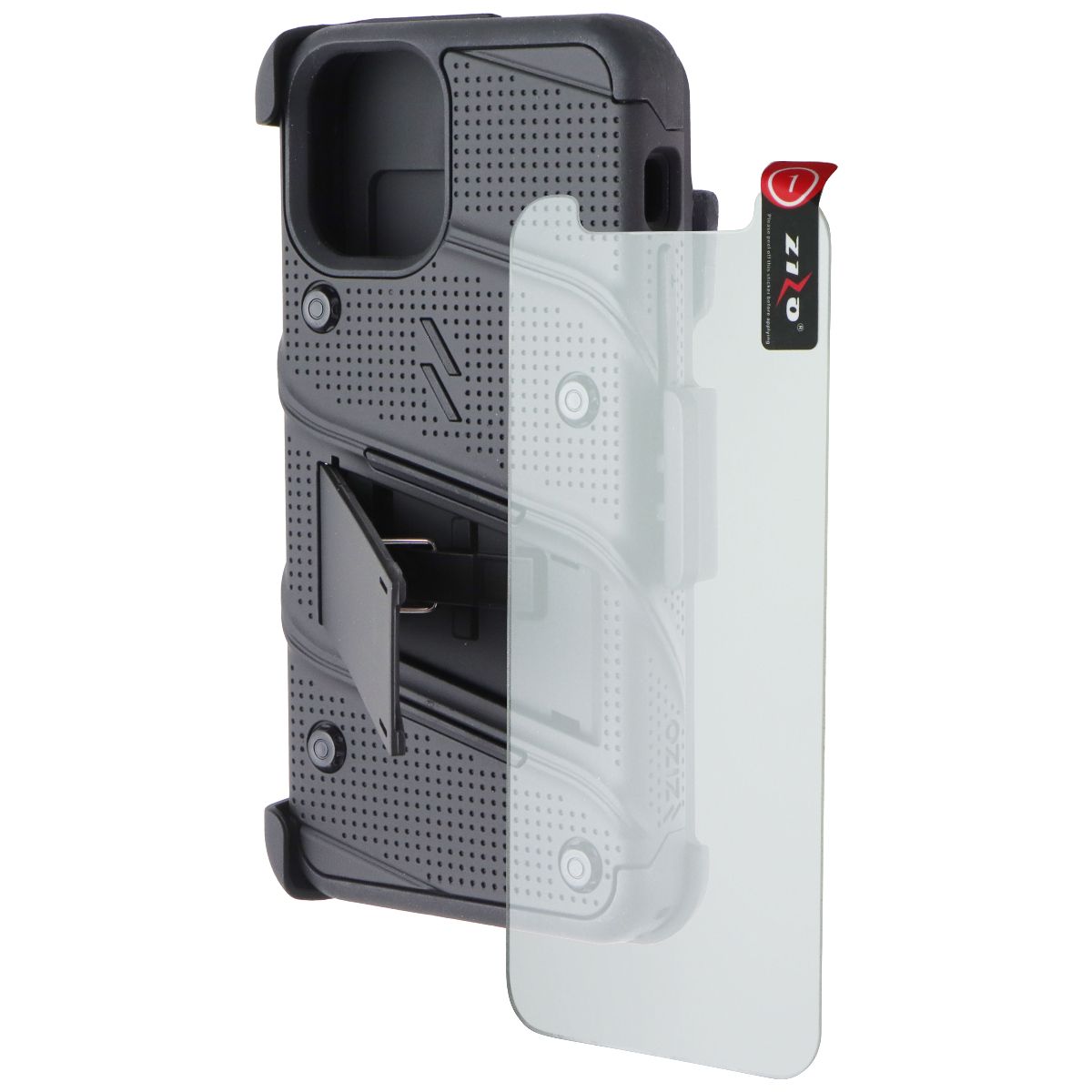 ZIZO Bolt Series Case / Holster / Glass for Apple iPhone 12 Mini - Black Cell Phone - Cases, Covers & Skins Zizo - Simple Cell Bulk Wholesale Pricing - USA Seller
