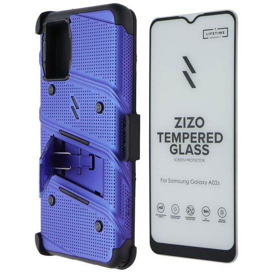 Zizo BOLT Series Case and Holster for Samsung Galaxy A02s - Blue/Black