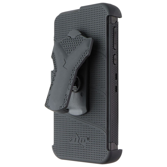 Zizo Bolt Series Case & Holster with Tempered Glass for Moto G7 Play - Black
