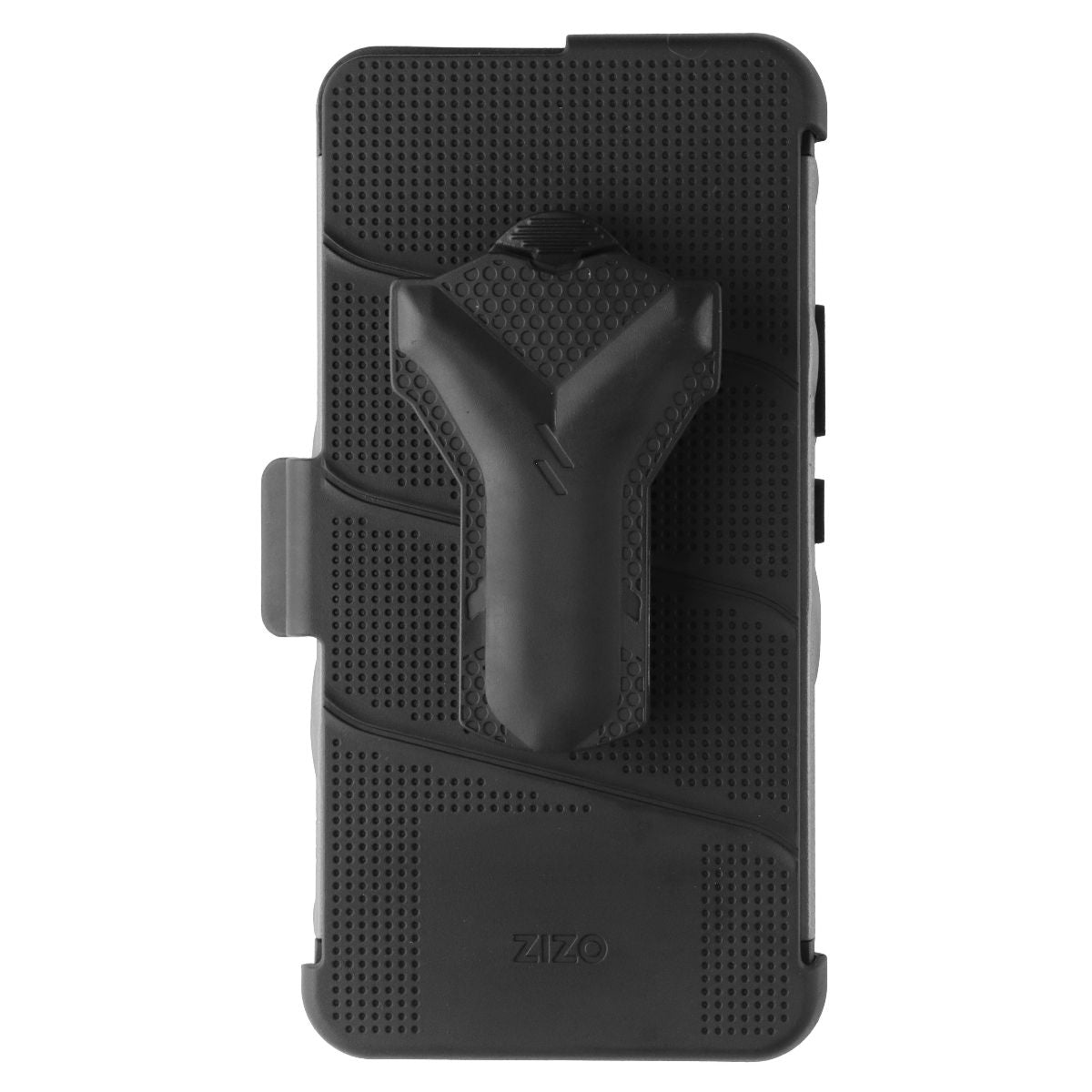 Zizo Bolt Series (Case/Holster/Tempered Glass) for Motorola Moto E6 - All Black Cell Phone - Cases, Covers & Skins Zizo - Simple Cell Bulk Wholesale Pricing - USA Seller