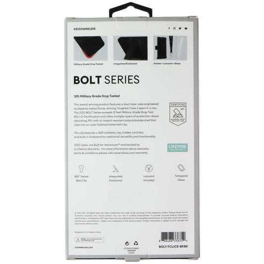 ZIZO Bolt Series Case / Screen / Holster for TCL Ion Z - Black