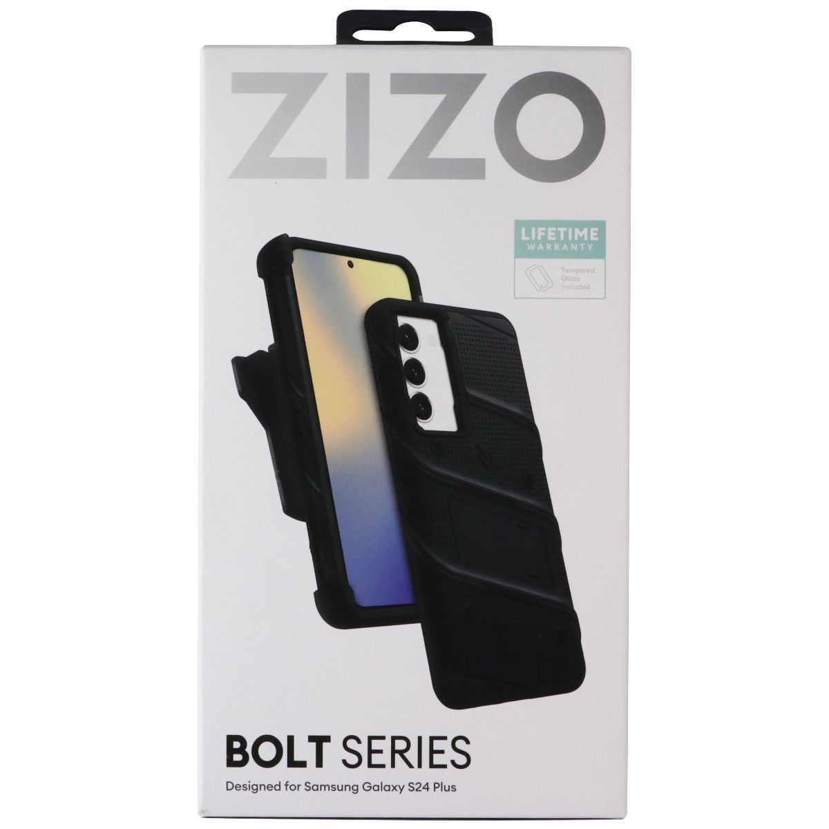 ZIZO BOLT Series Case/Holster/Glass for Samsung Galaxy S24+ (Plus) - Black Cell Phone - Cases, Covers & Skins Zizo - Simple Cell Bulk Wholesale Pricing - USA Seller