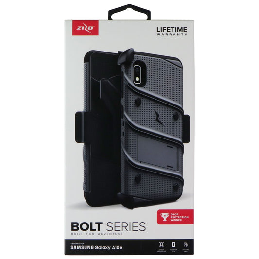 ZIZO Bolt Series Case / Holster / Glass for Samsung Galaxy A10e - Metal Gray Cell Phone - Cases, Covers & Skins Zizo - Simple Cell Bulk Wholesale Pricing - USA Seller