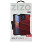Zizo Bolt Series Case / Holster / Glass for Apple iPhone 12 Mini - Red/Black Cell Phone - Cases, Covers & Skins Zizo - Simple Cell Bulk Wholesale Pricing - USA Seller
