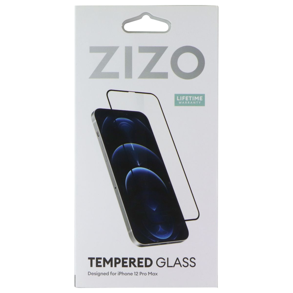 Zizo Tempered Glass for Apple iPhone 12 Pro Max - Black Cell Phone - Screen Protectors Zizo - Simple Cell Bulk Wholesale Pricing - USA Seller